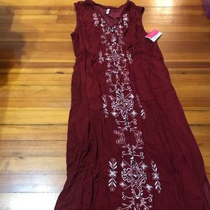 NWT xhilirartion plus size red maxi dress